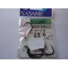 Anzois Sasame Chinu Ringed nº4/0 F-724 6 Pcs